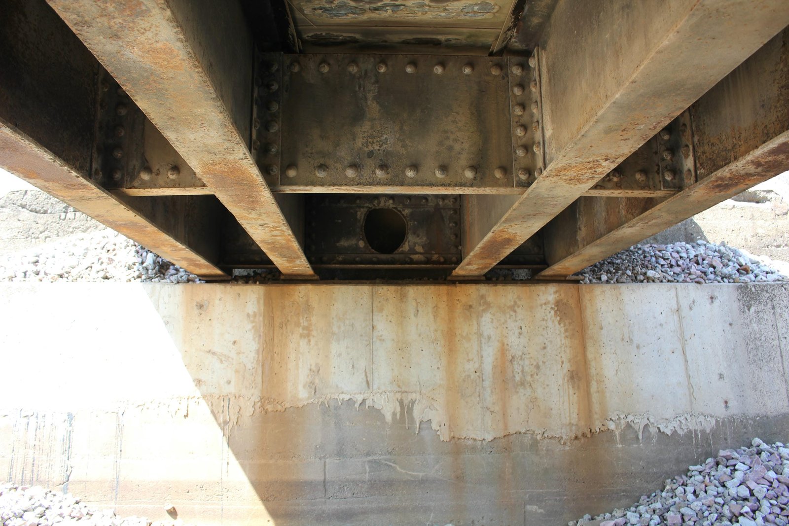 Under bridge